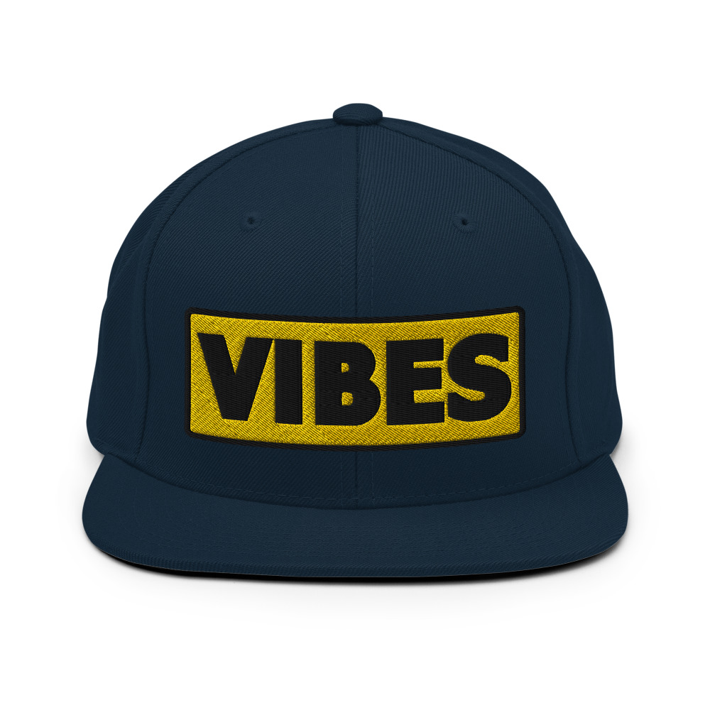 Casquette Snapback VIBES jaune – Image 2