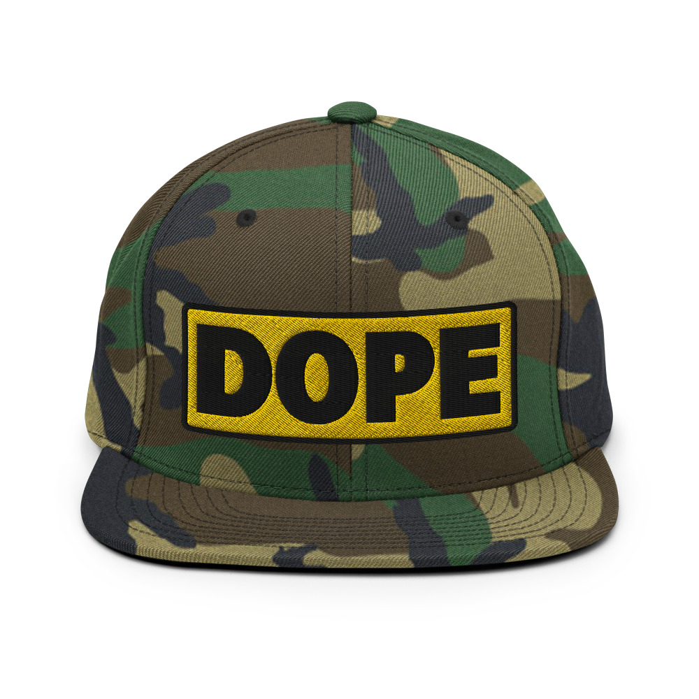 Casquette Snapback DOPE jaune – Image 3