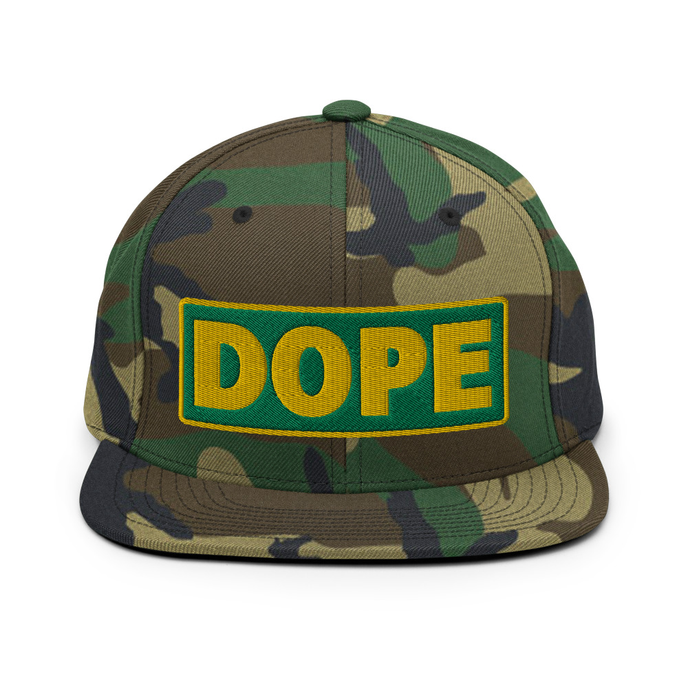 Casquette Snapback DOPE vert – Image 3