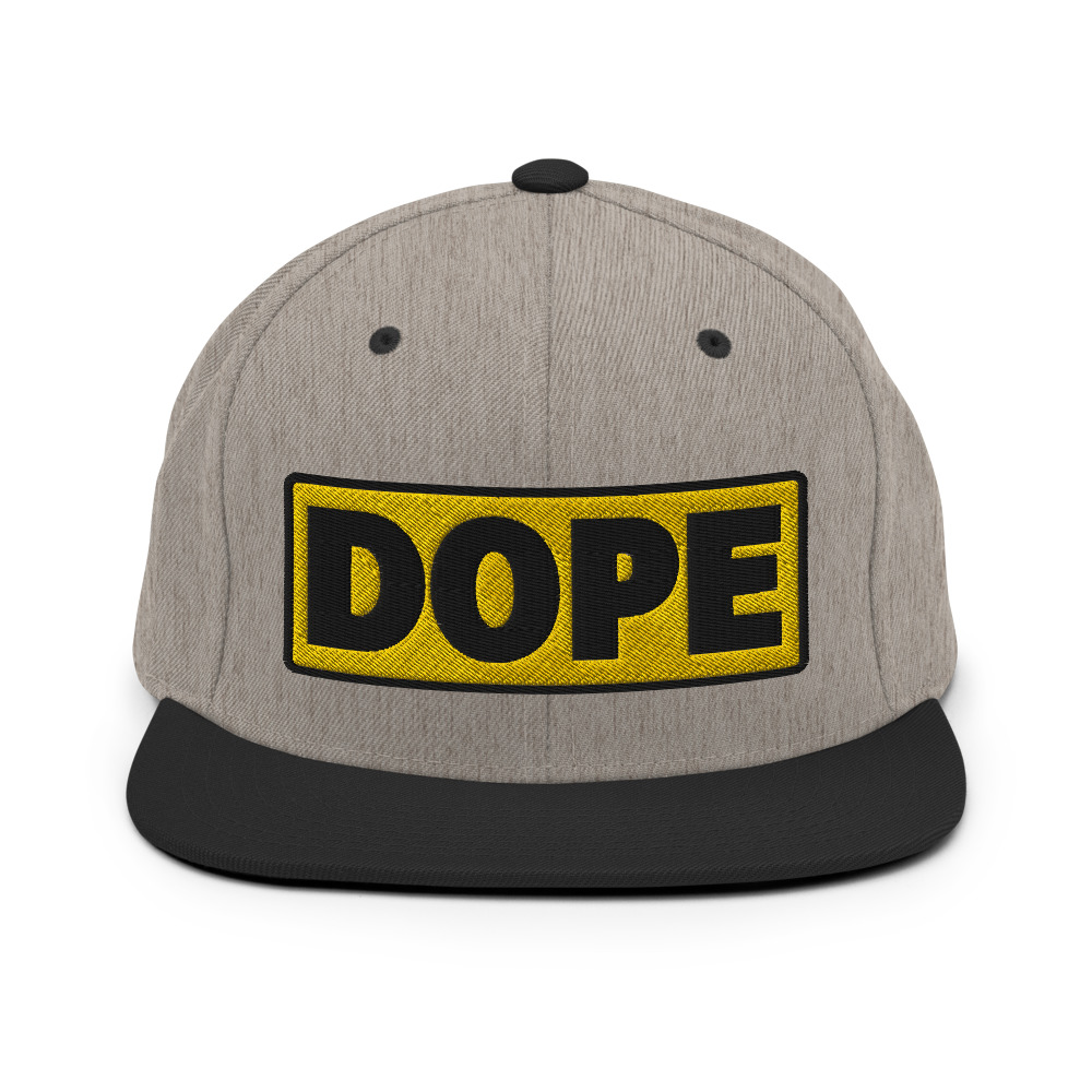 Casquette Snapback DOPE jaune – Image 5