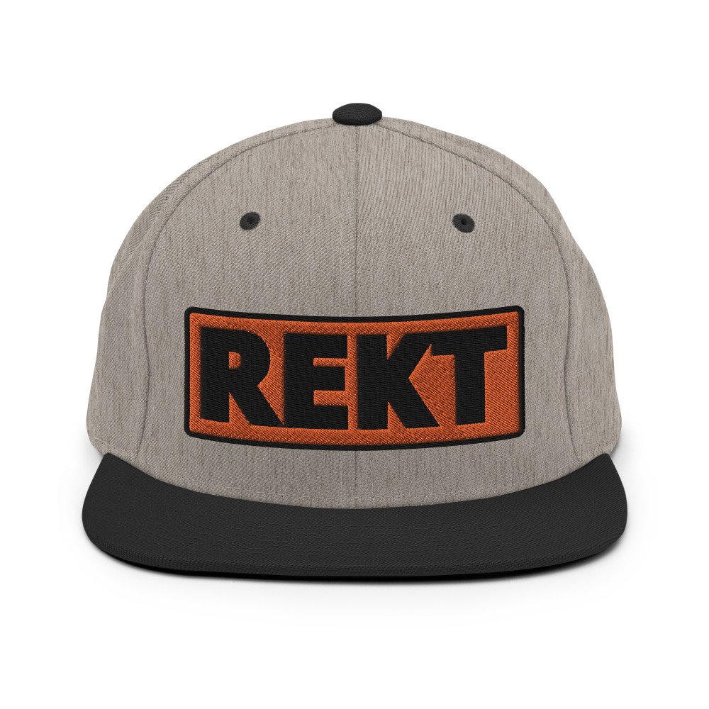 Casquette Snapback REKT orange – Image 4
