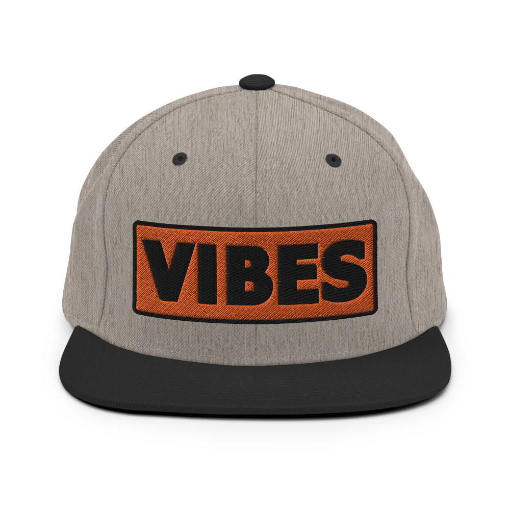 Casquette Snapback VIBES orange