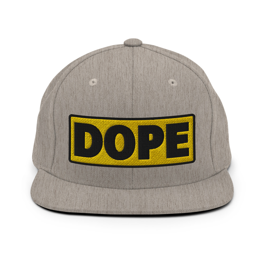 Casquette Snapback DOPE jaune – Image 6