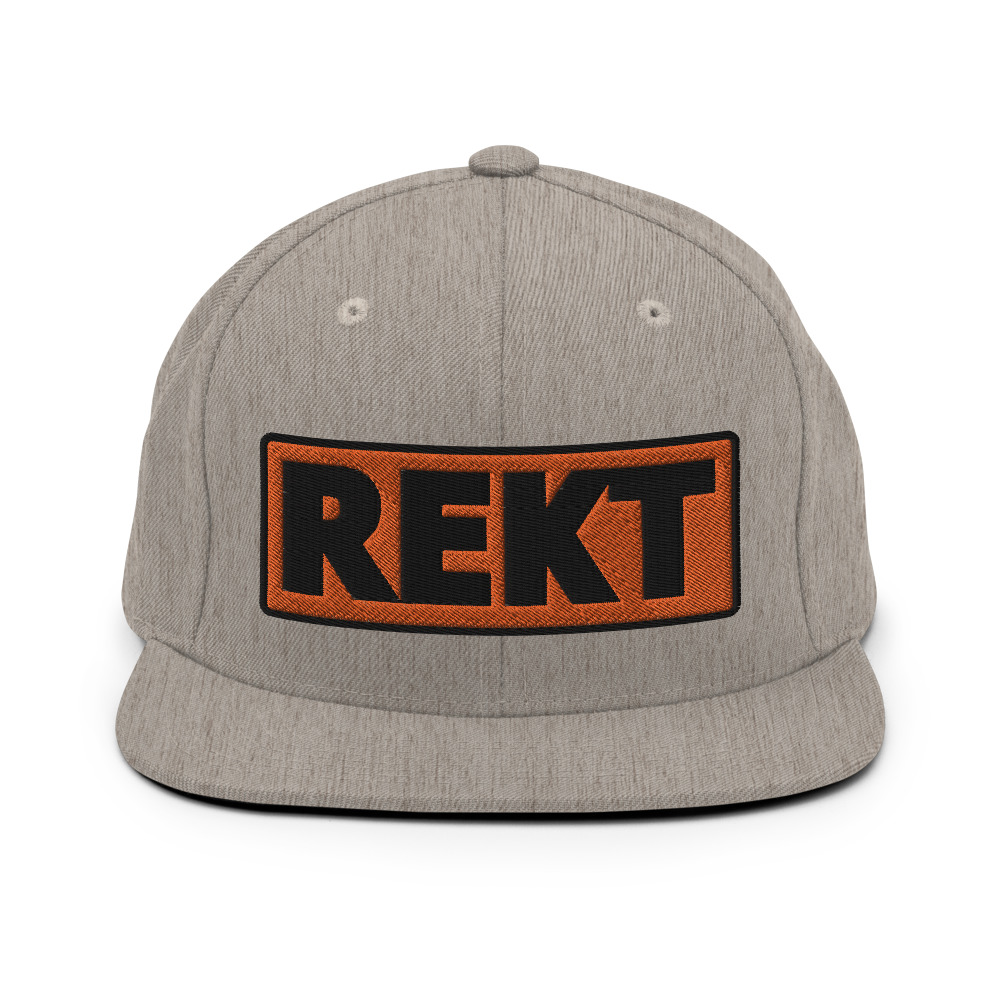 Casquette Snapback REKT orange – Image 5
