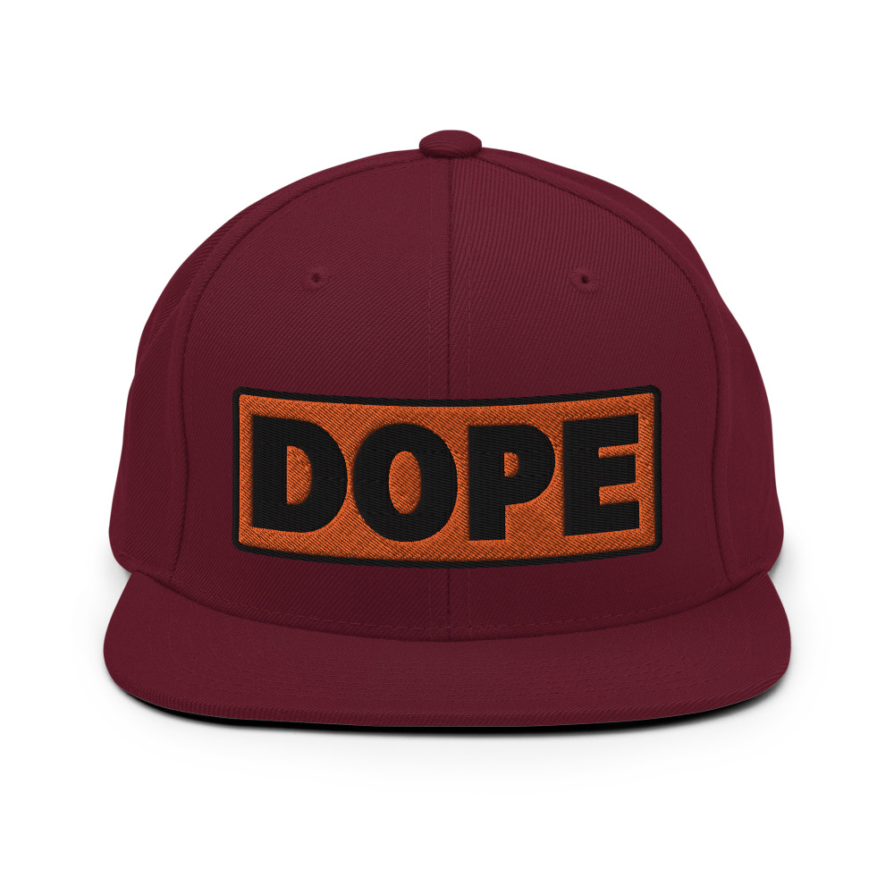 Casquette Snapback DOPE orange – Image 11