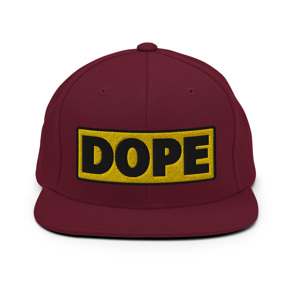 Casquette Snapback DOPE jaune – Image 11