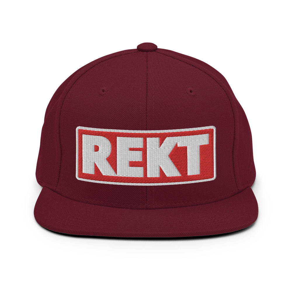 Casquette Snapback REKT rouge – Image 3
