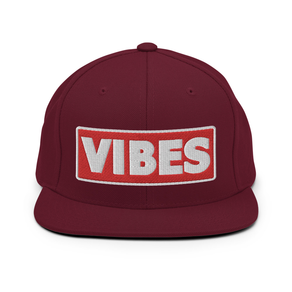Casquette Snapback VIBES rouge – Image 3