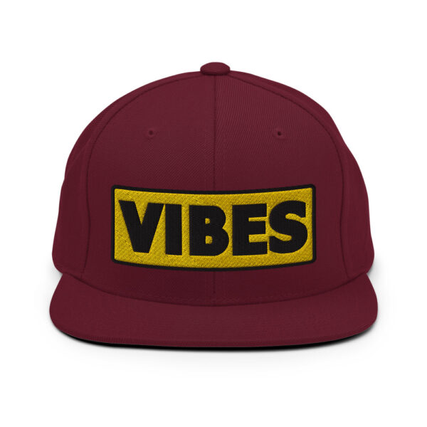 Casquette Snapback VIBES jaune