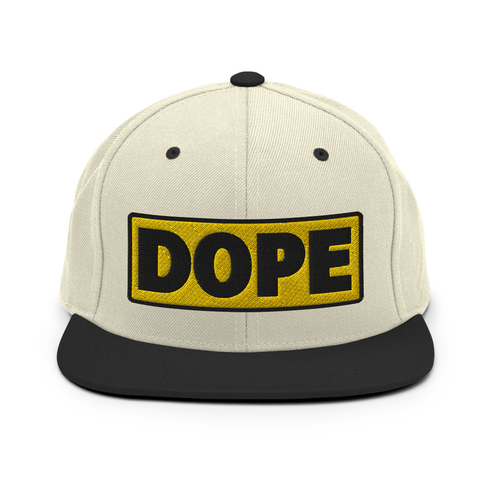 Casquette Snapback DOPE jaune – Image 8