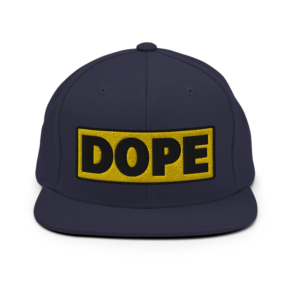 Casquette Snapback DOPE jaune – Image 2