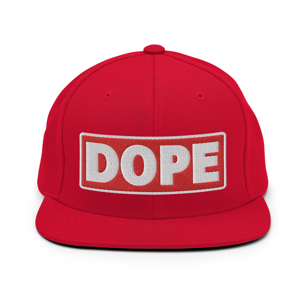Casquette Snapback DOPE rouge – Image 10