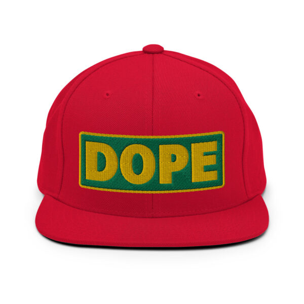 Casquette Snapback DOPE vert