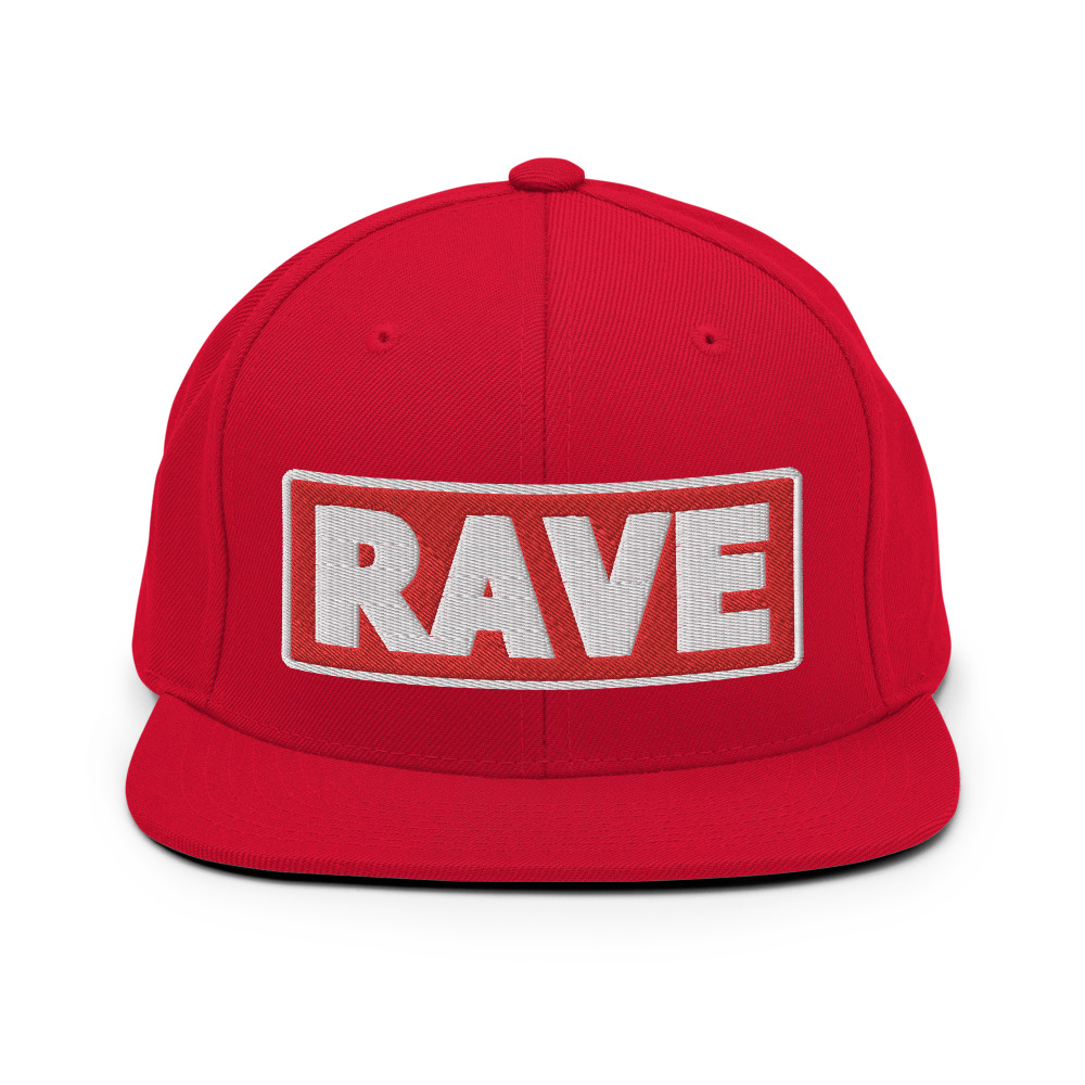 Casquette Snapback RAVE rouge – Image 10