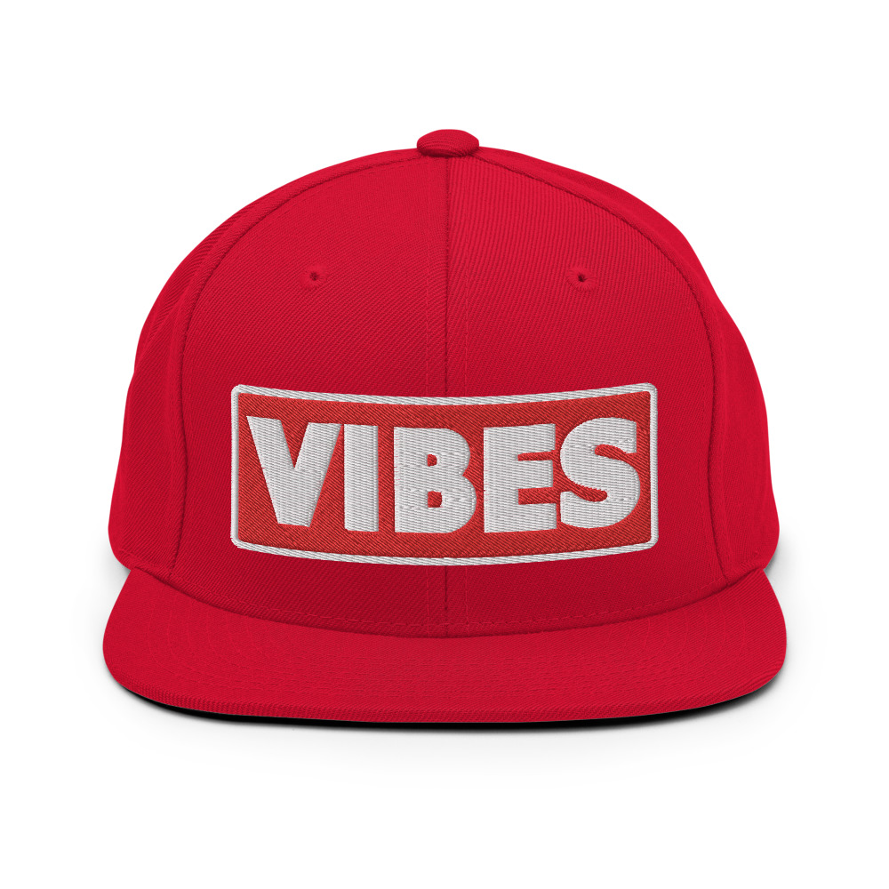 Casquette Snapback VIBES rouge – Image 10