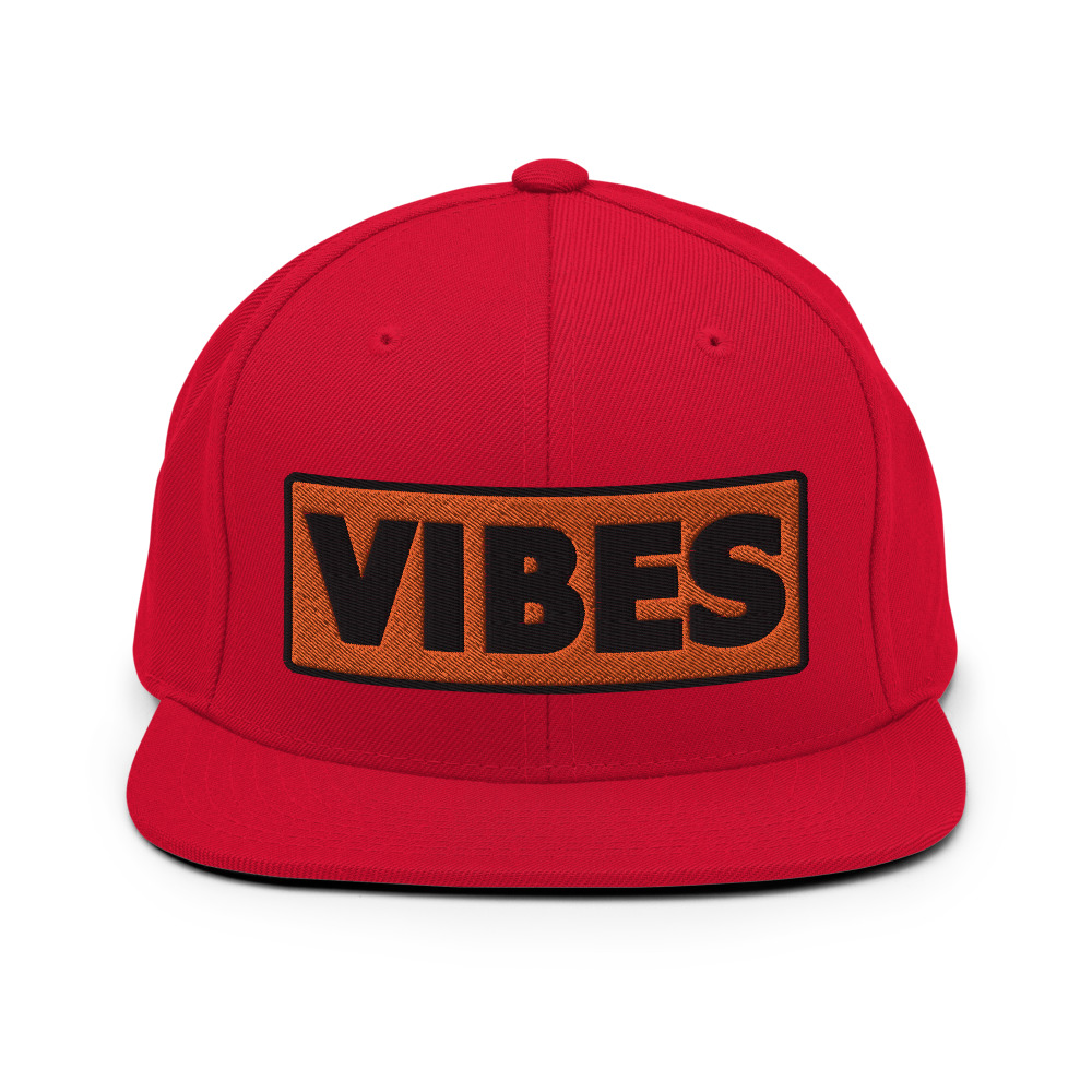 Casquette Snapback VIBES orange – Image 7