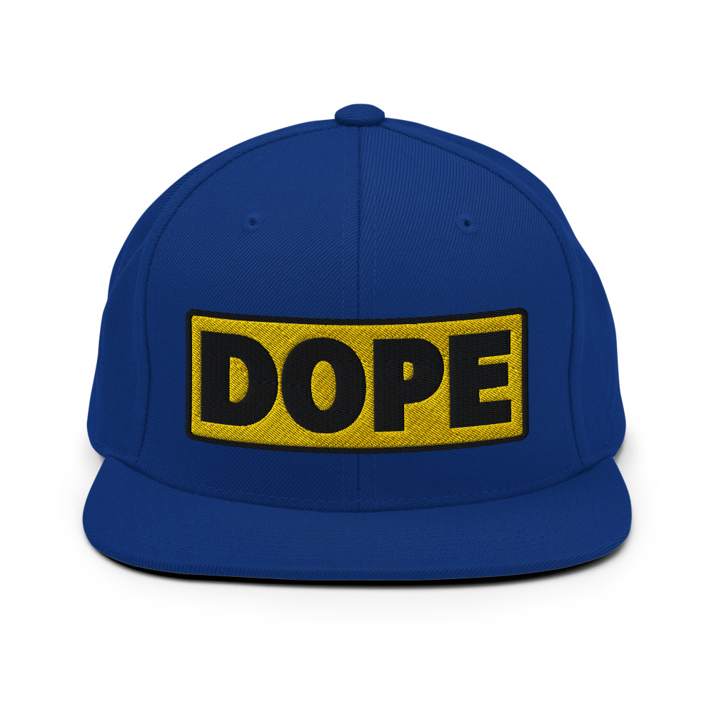 Casquette Snapback DOPE jaune – Image 9