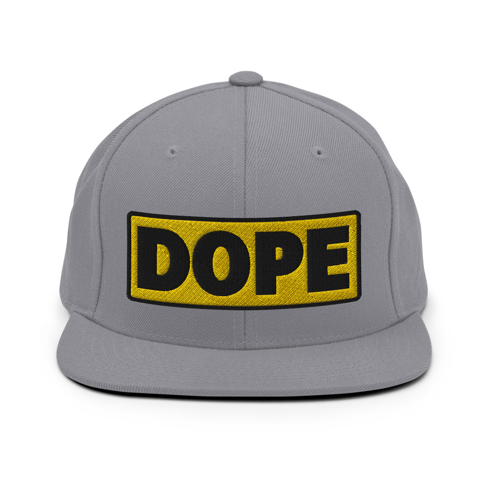 Casquette Snapback DOPE jaune – Image 7