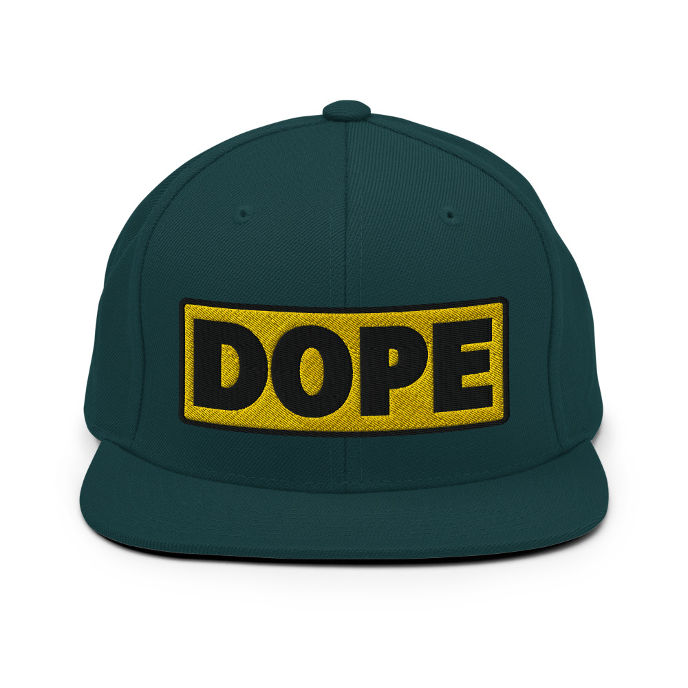 Casquette Snapback DOPE jaune – Image 14