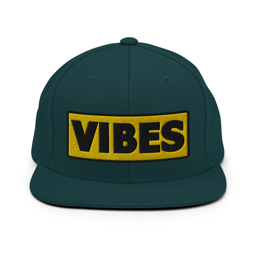 Casquette Snapback VIBES jaune – Image 5