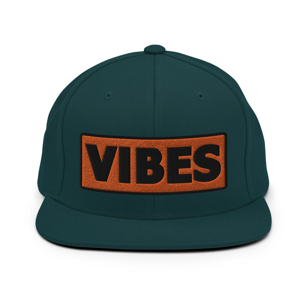Casquette Snapback VIBES orange – Image 13
