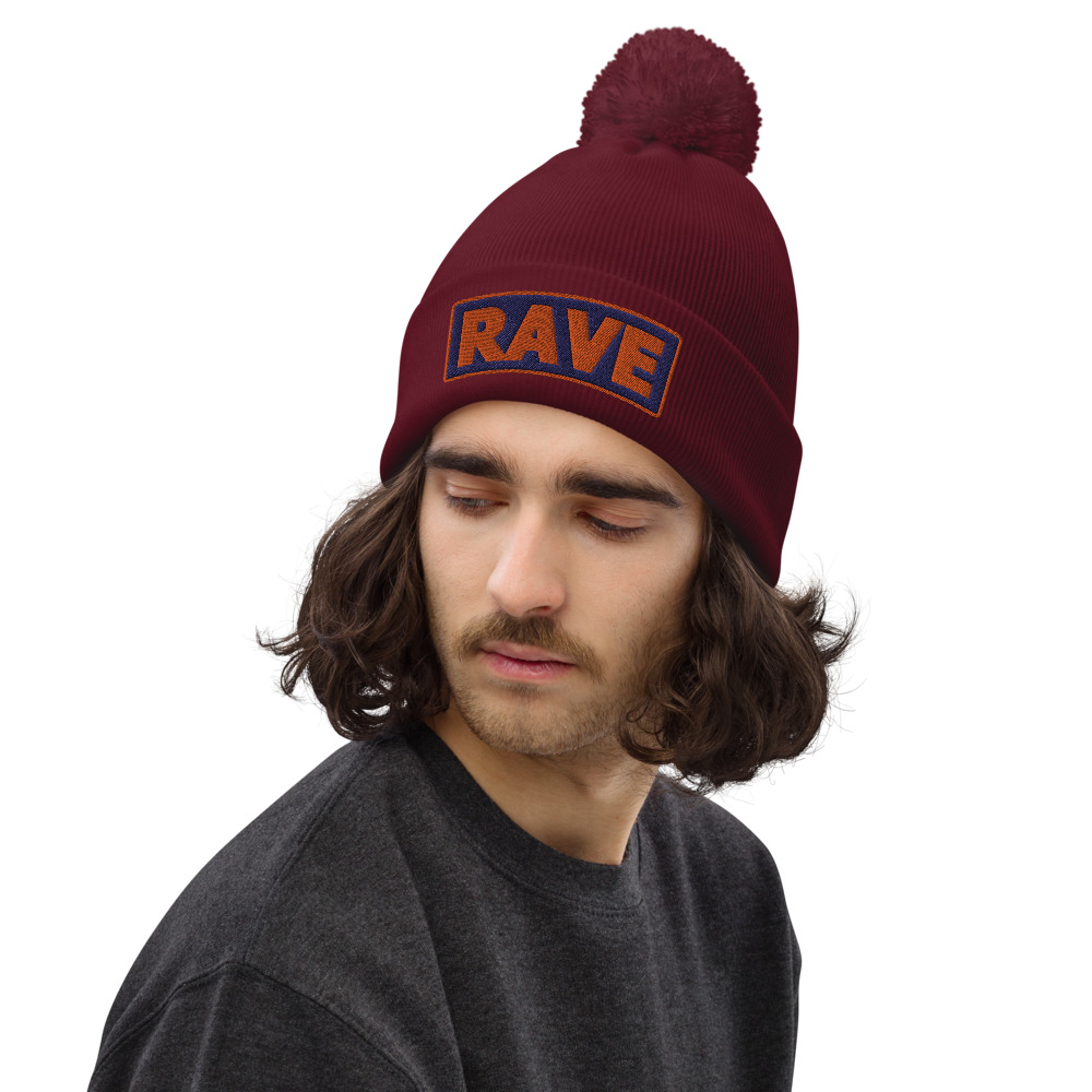 Bonnet à pompon RAVE bleu – Image 5