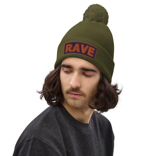 Bonnet à pompon RAVE bleu