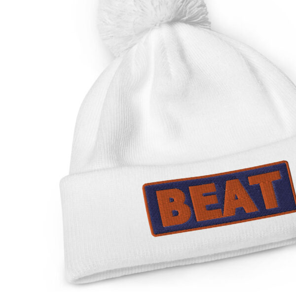 Bonnet à pompon BEAT bleu