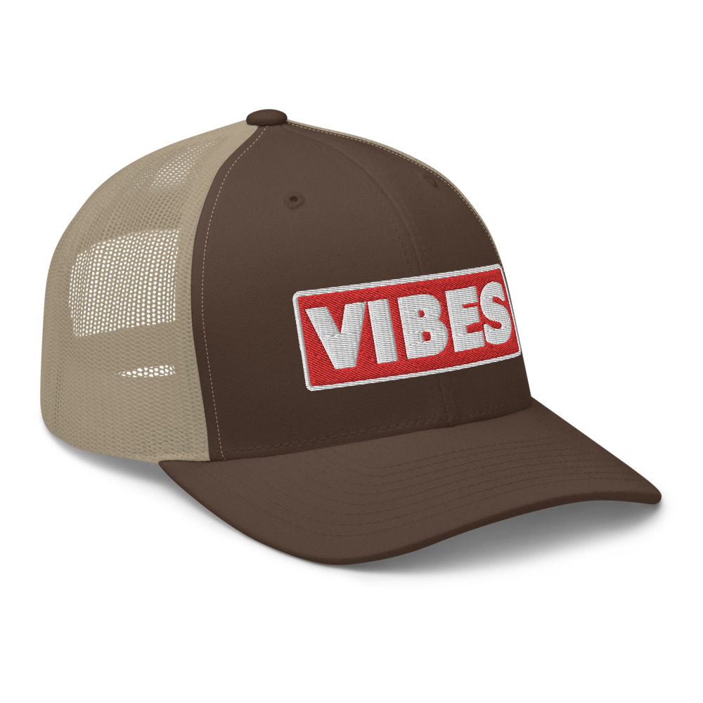 Casquette Trucker VIBES rouge – Image 6