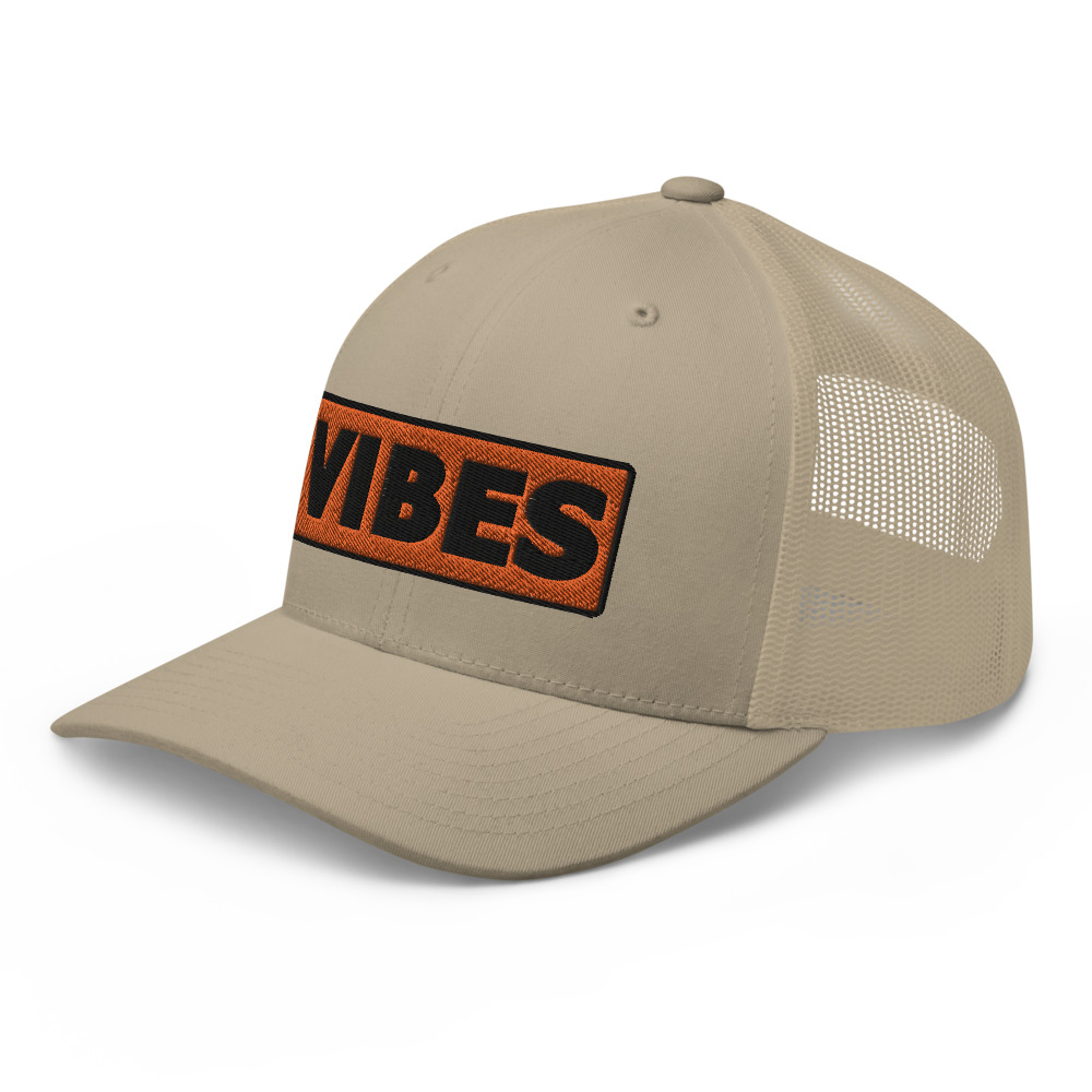 Casquette Trucker VIBES orange – Image 9