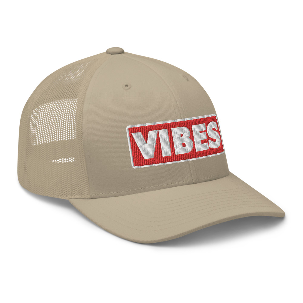Casquette Trucker VIBES rouge – Image 8