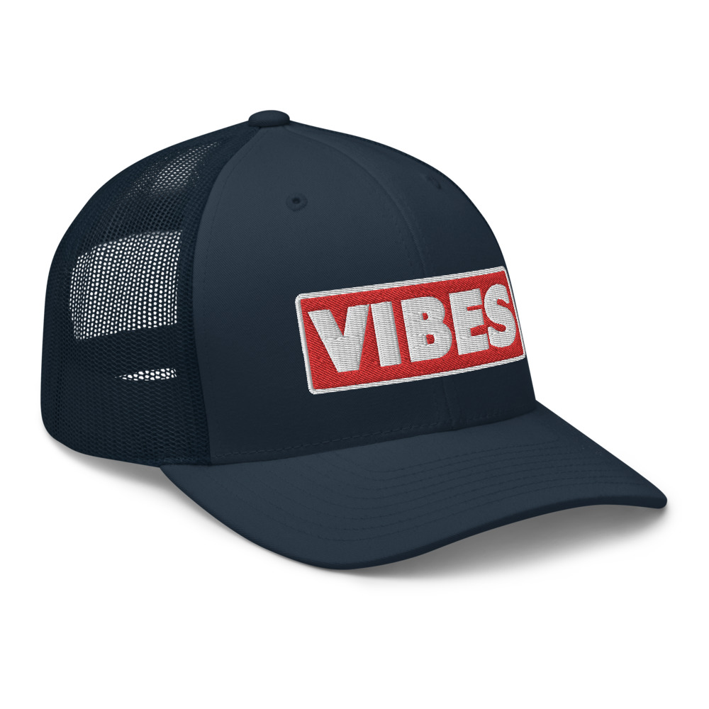 Casquette Trucker VIBES rouge – Image 3