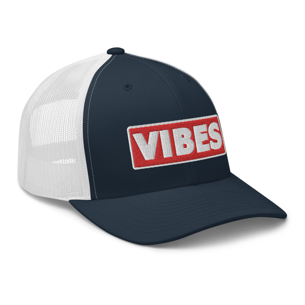 Casquette Trucker VIBES rouge – Image 4