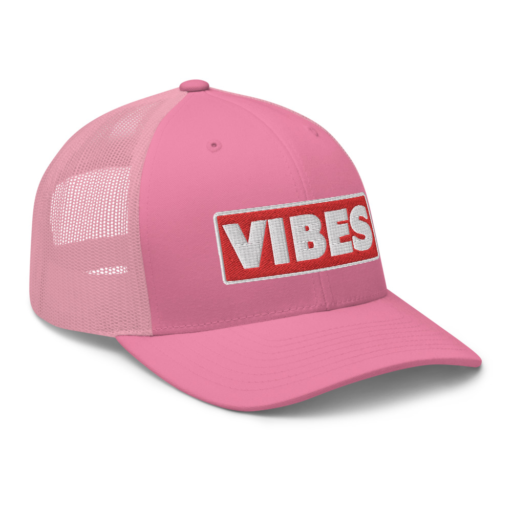 Casquette Trucker VIBES rouge – Image 9
