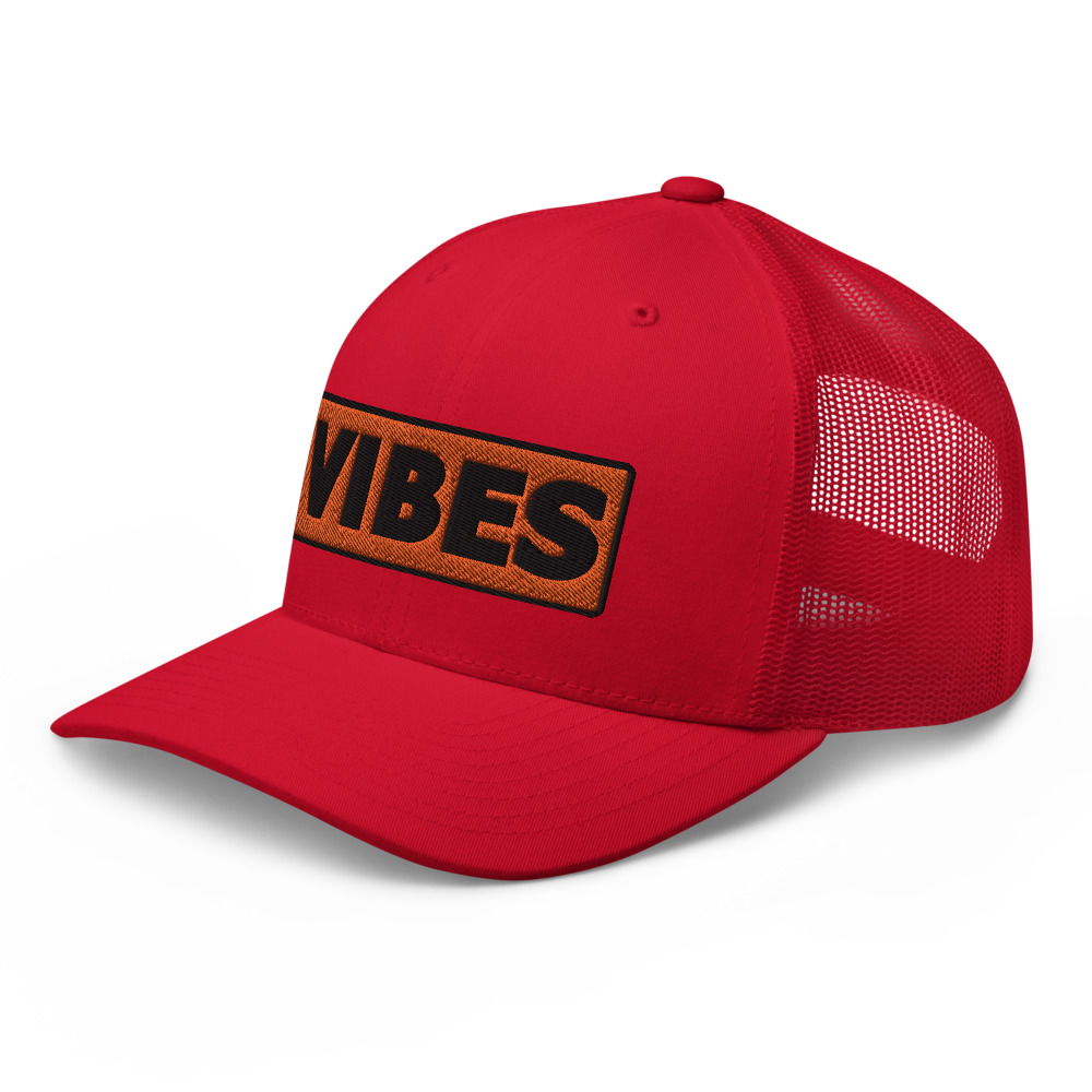 Casquette Trucker VIBES orange – Image 6