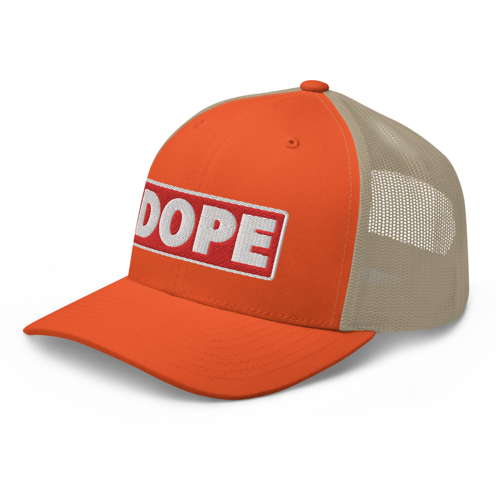 Casquette Trucker DOPE rouge – Image 7