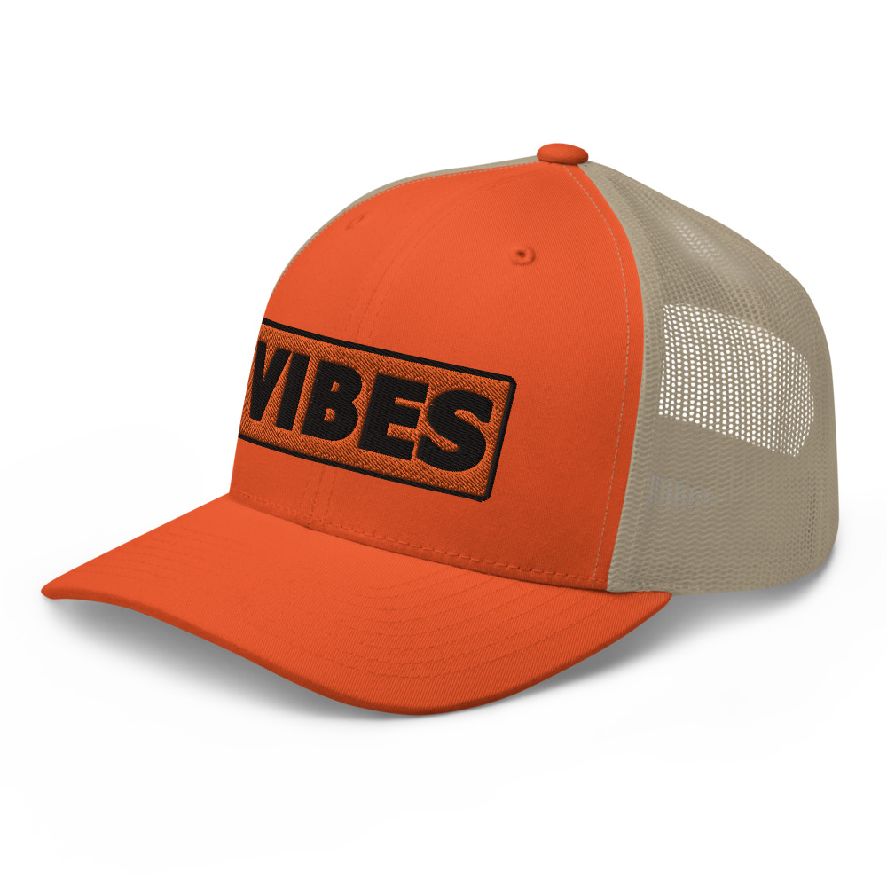 Casquette Trucker VIBES orange – Image 8