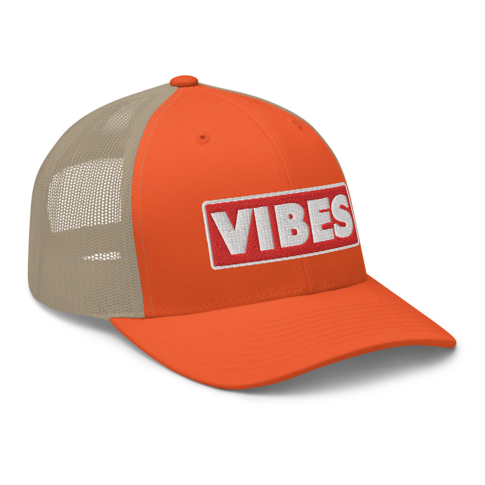Casquette Trucker VIBES rouge – Image 7