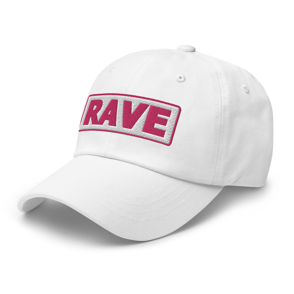 Casquette Baseball RAVE blanc – Image 4