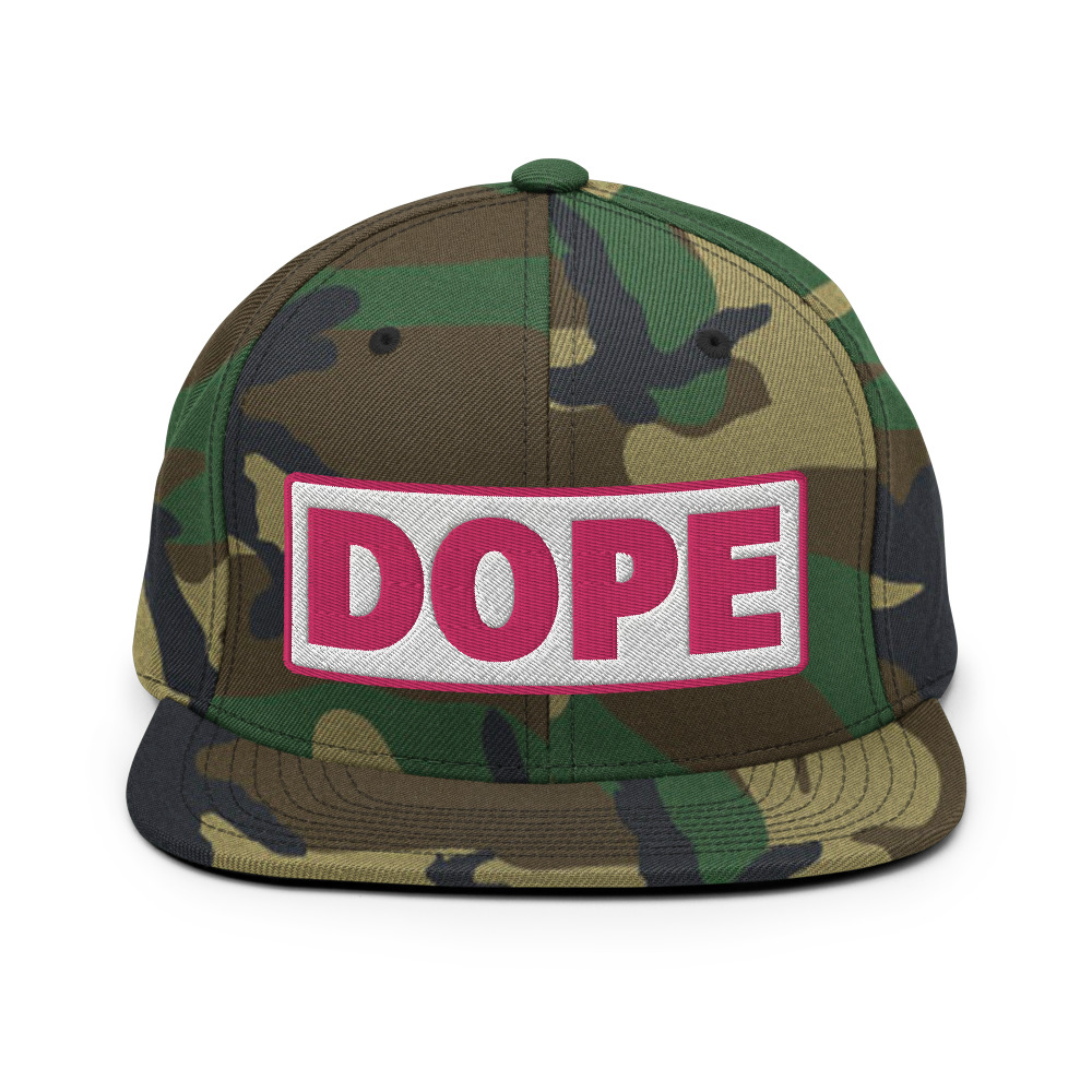 Casquette Snapback DOPE blanc – Image 12