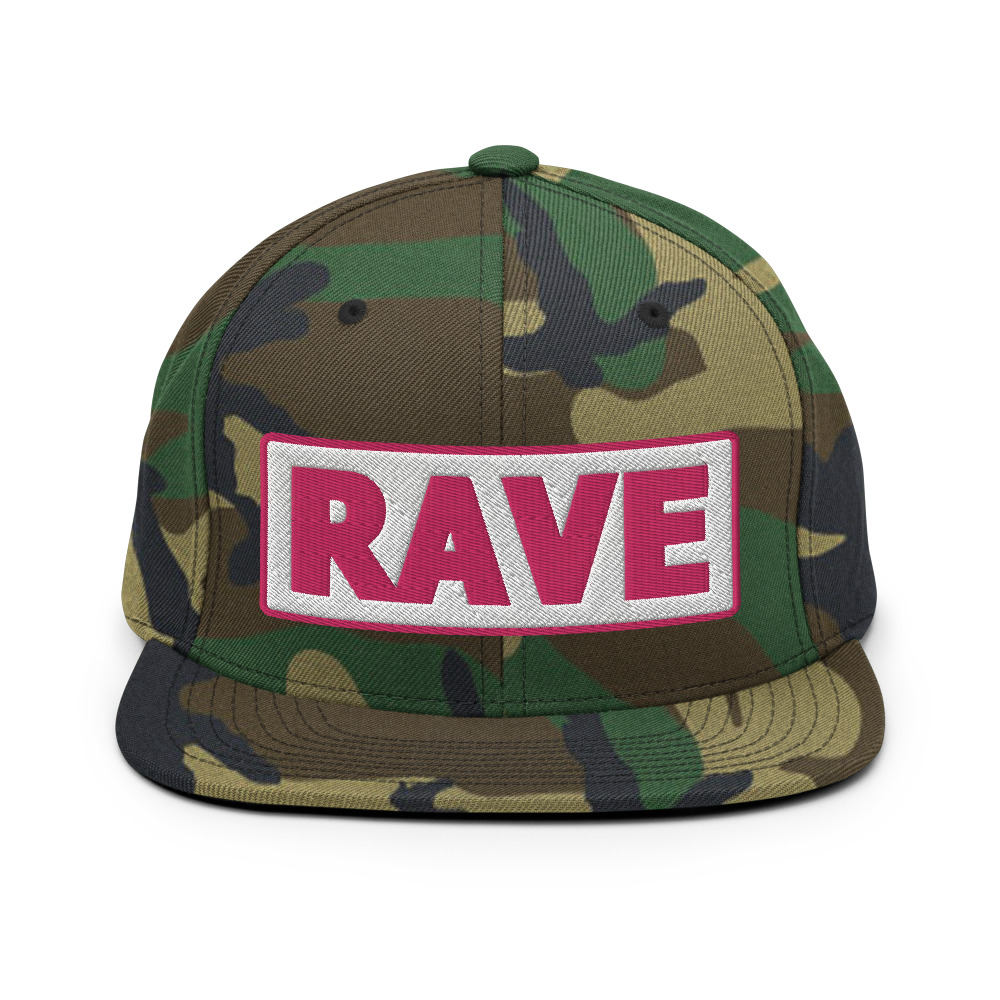 Casquette Snapback RAVE blanc – Image 12