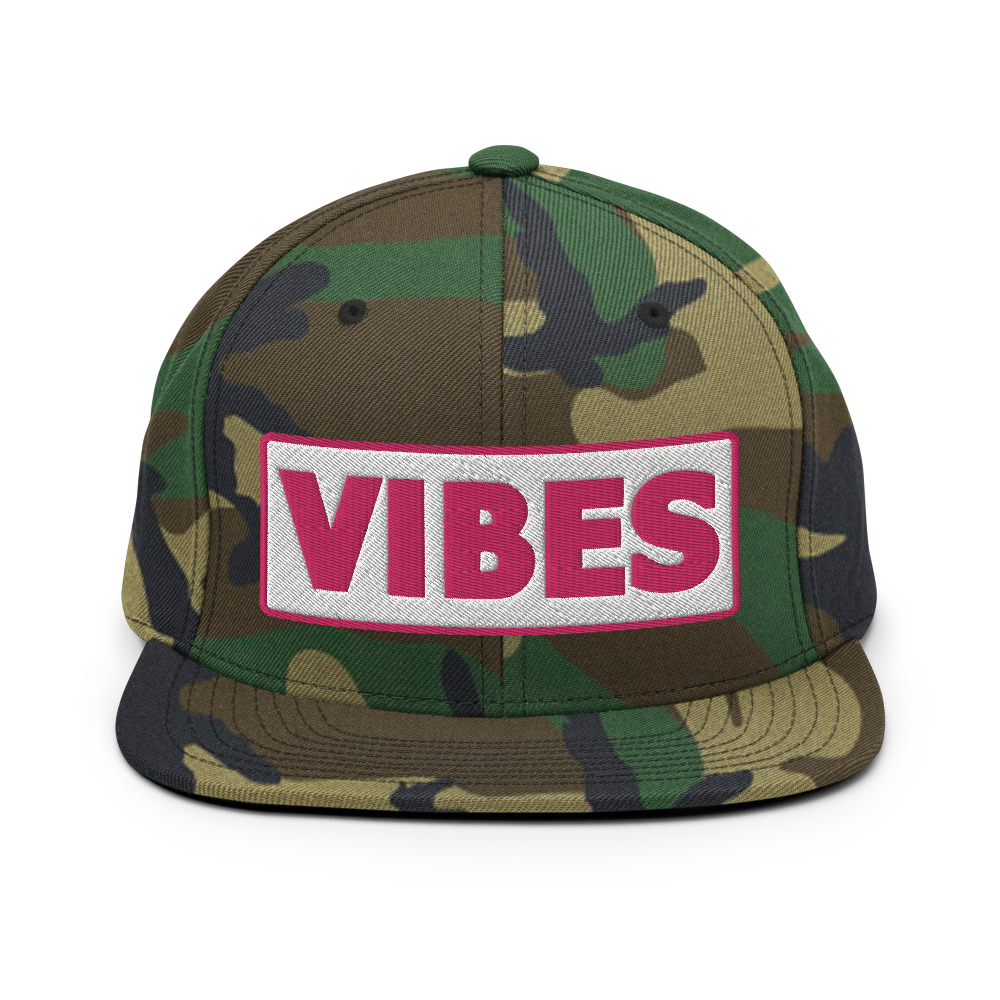 Casquette Snapback VIBES blanc – Image 12
