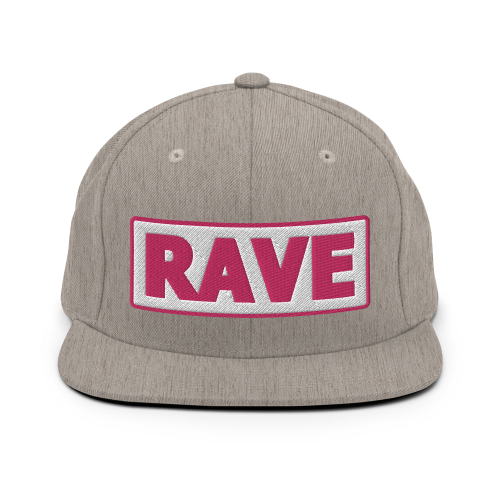 Casquette Snapback RAVE blanc – Image 15