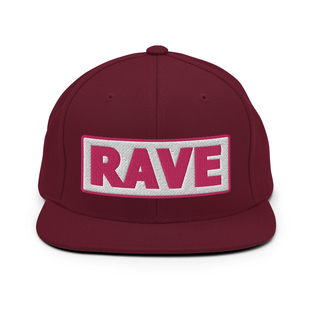 Casquette Snapback RAVE blanc – Image 3