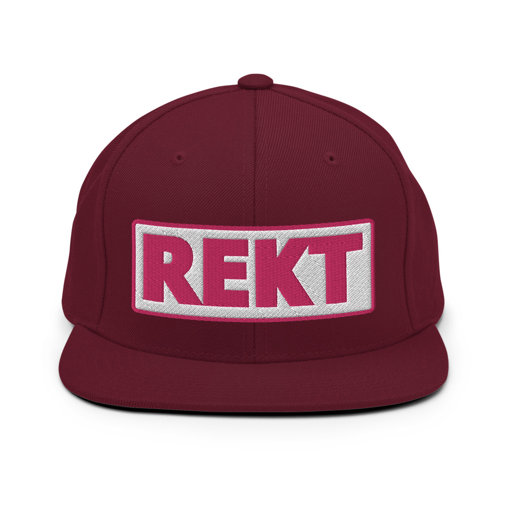 Casquette Snapback REKT blanc – Image 3