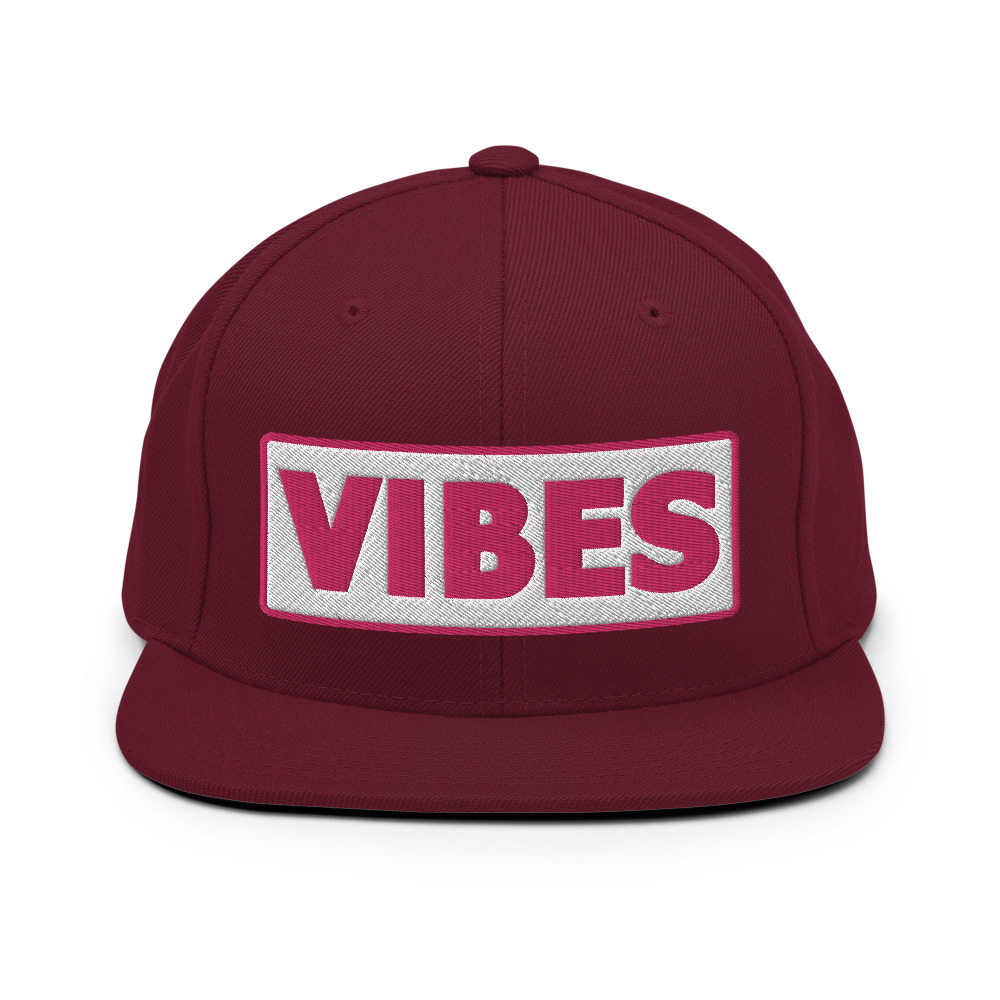 Casquette Snapback VIBES blanc – Image 3
