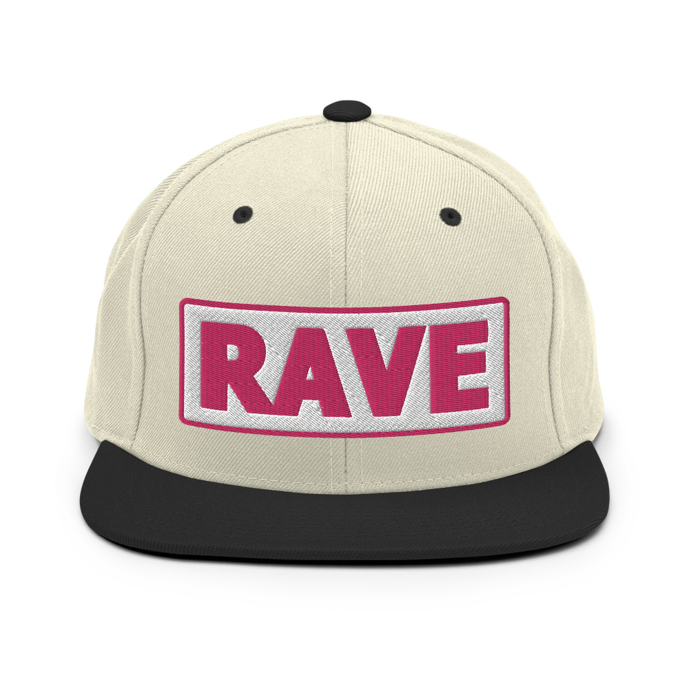 Casquette Snapback RAVE blanc – Image 17