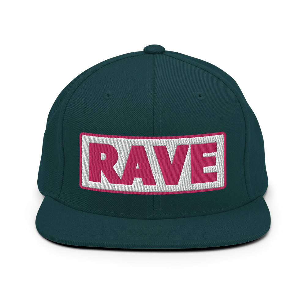 Casquette Snapback RAVE blanc – Image 6
