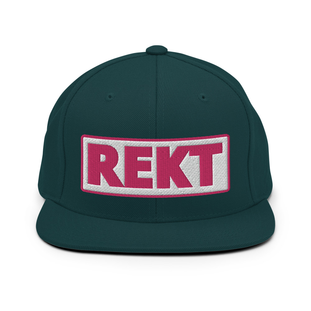 Casquette Snapback REKT blanc