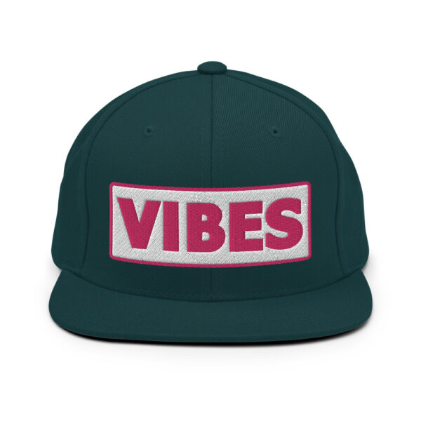 Casquette Snapback VIBES blanc